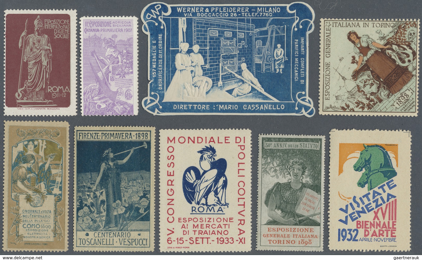 Italien - Besonderheiten: 1894/1970 Ca., CINDERELLA DE LUXE, Comprehensive Collection With Hundreds - Non Classés