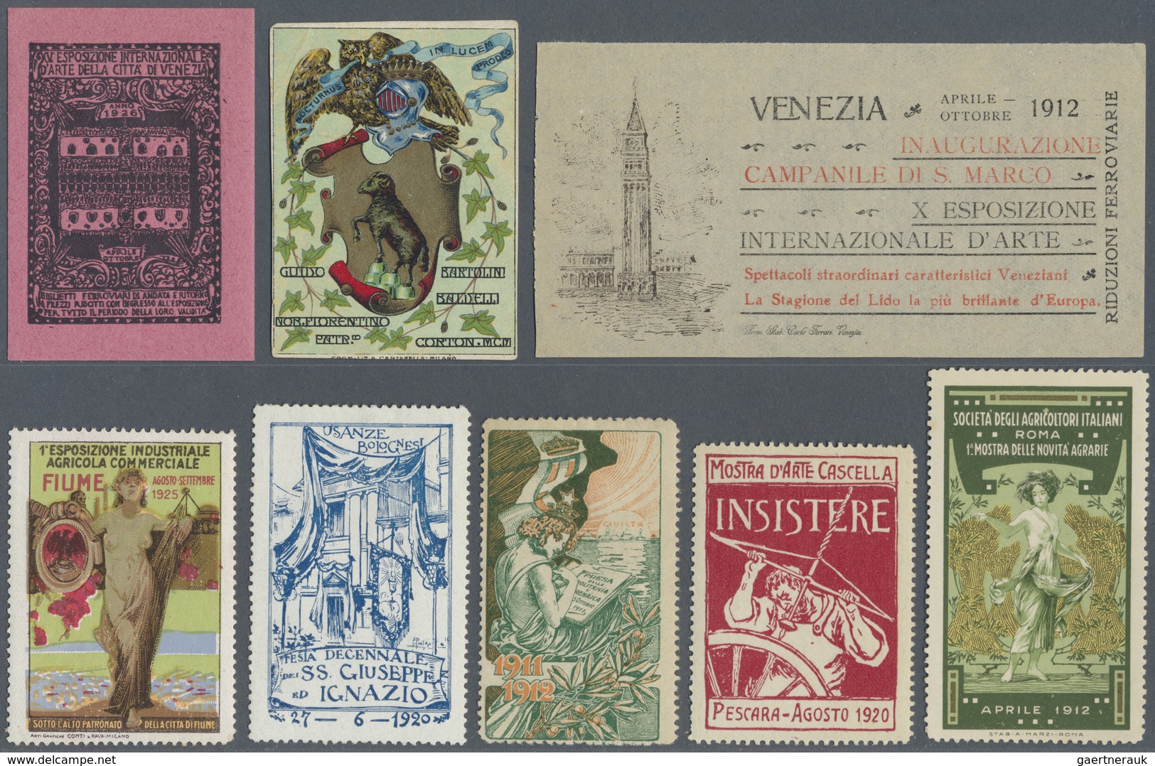 Italien - Besonderheiten: 1894/1970 ca., CINDERELLA DE LUXE, comprehensive collection with hundreds