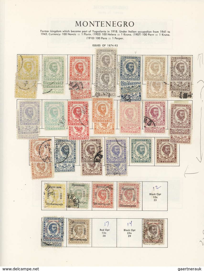 */**/O Jugoslawien: 1870/1970 (ca.), Yugoslavia/area, Mint And Used Collection In A Minkus Album, Comprisin - Lettres & Documents