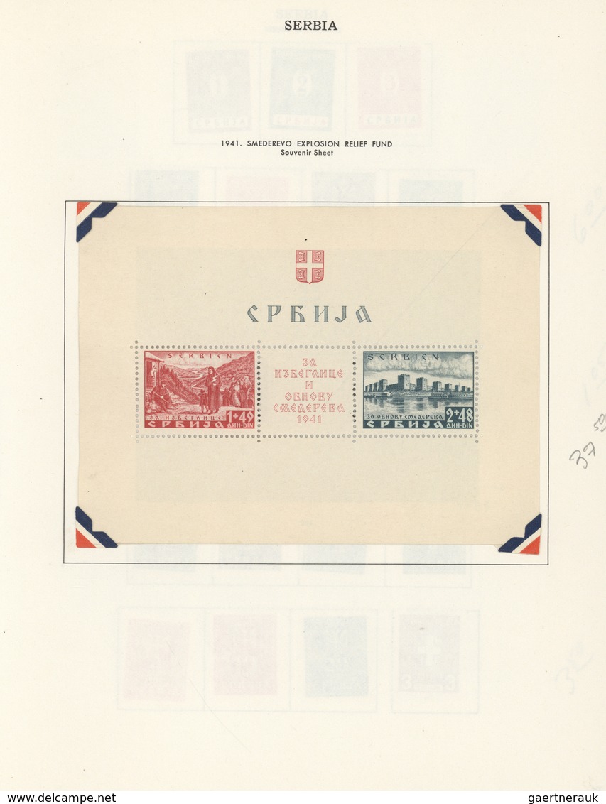 */**/O Jugoslawien: 1870/1970 (ca.), Yugoslavia/area, Mint And Used Collection In A Minkus Album, Comprisin - Lettres & Documents