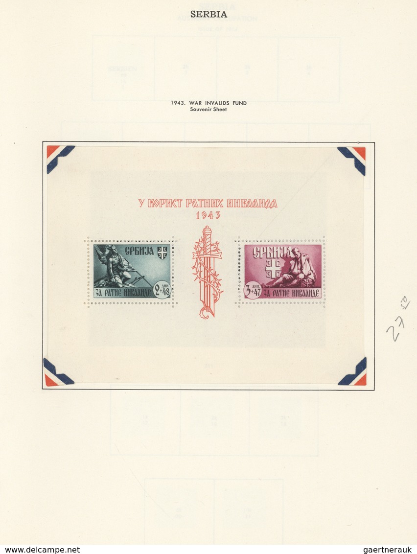 */**/O Jugoslawien: 1870/1970 (ca.), Yugoslavia/area, mint and used collection in a Minkus album, comprisin