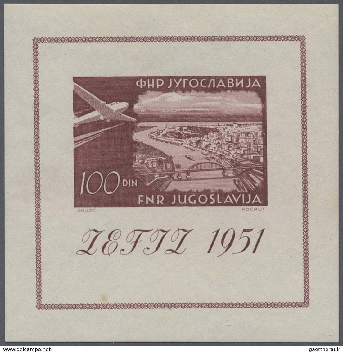 **/O/* Jugoslawien: 1900/1951 (ca.), Yugoslavia And Some Area, Mainly U/m Assortment On Stocksheet Incl. Be - Lettres & Documents