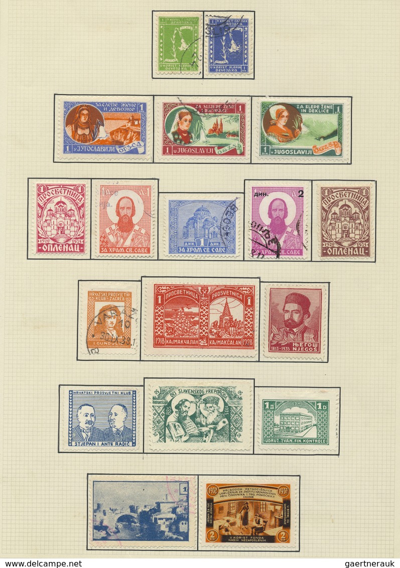 */**/O/Brfst Jugoslawien: 1918, Issues for Croatia, SHS overprints on Hungary, comprising apprx. 1.600 stamps inc