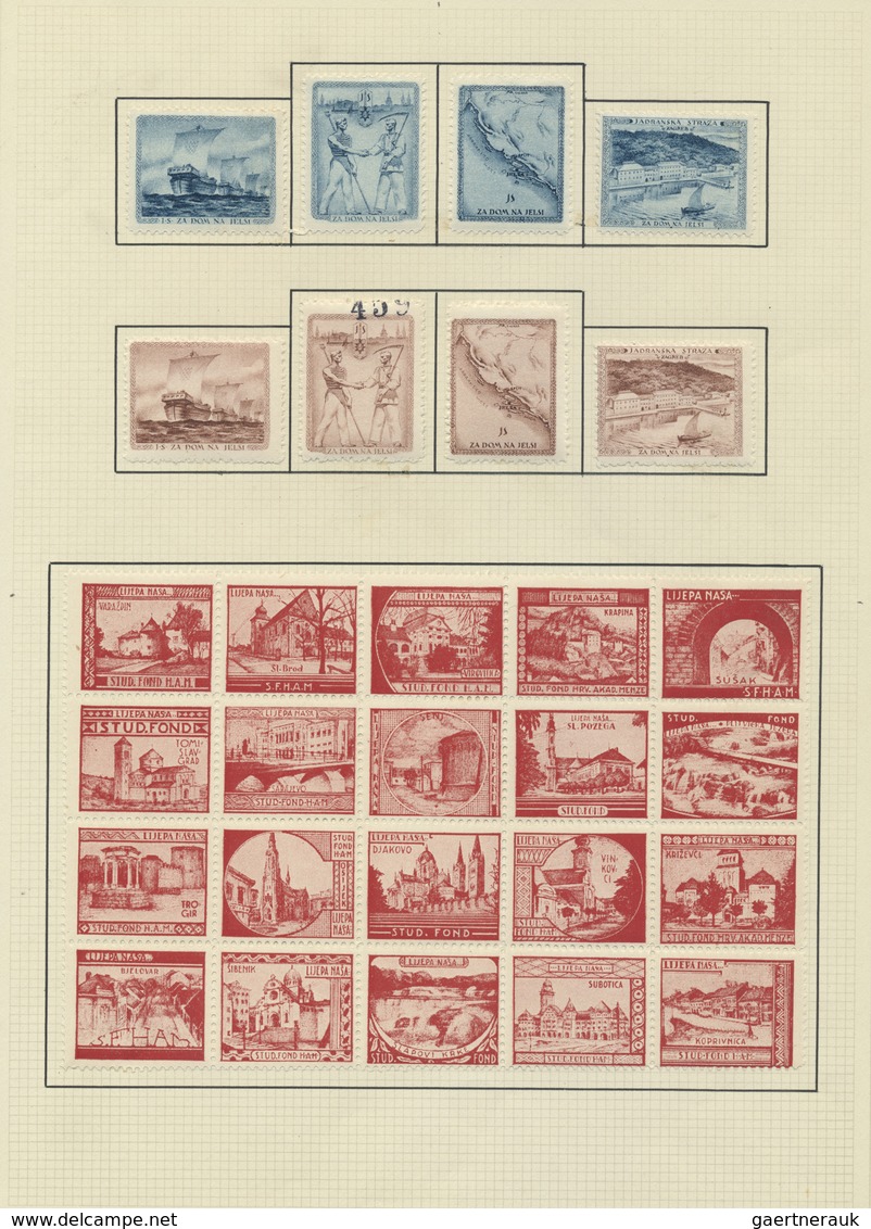 */**/O/Brfst Jugoslawien: 1918, Issues for Croatia, SHS overprints on Hungary, comprising apprx. 1.600 stamps inc