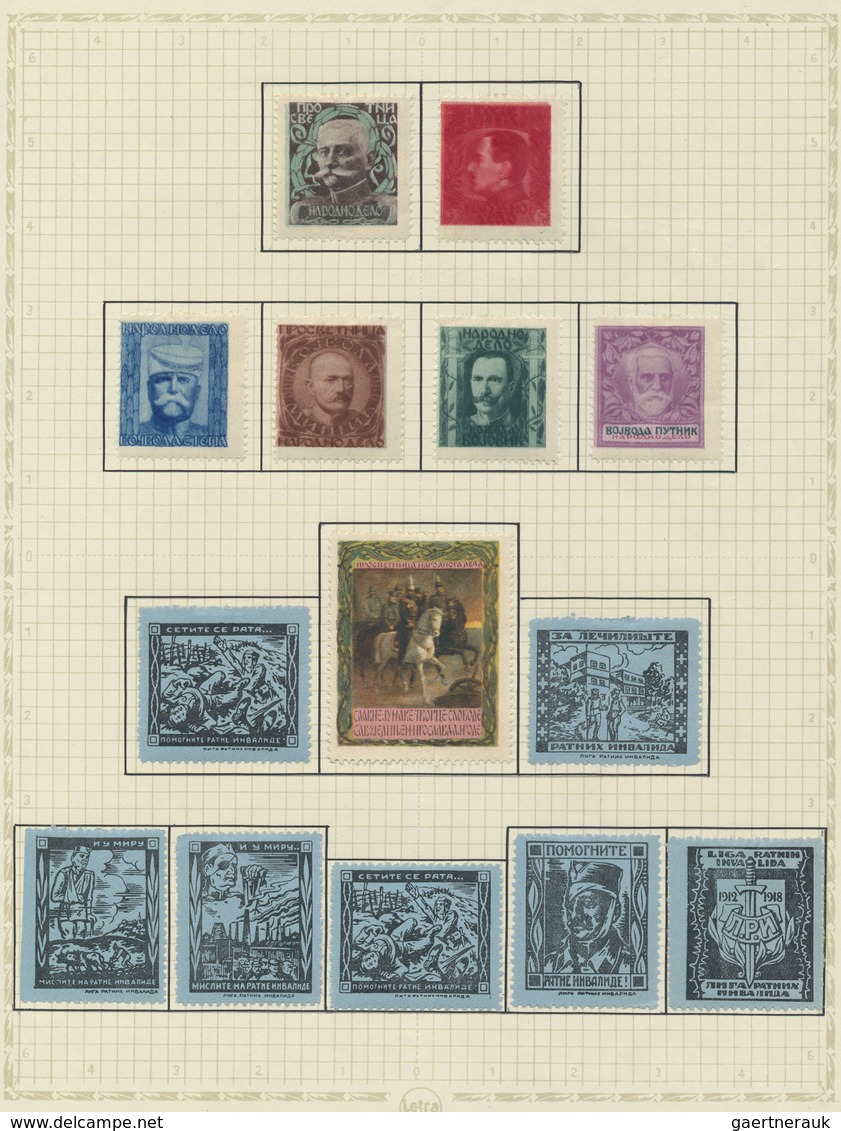 */**/O/Brfst Jugoslawien: 1918, Issues for Croatia, SHS overprints on Hungary, comprising apprx. 1.600 stamps inc