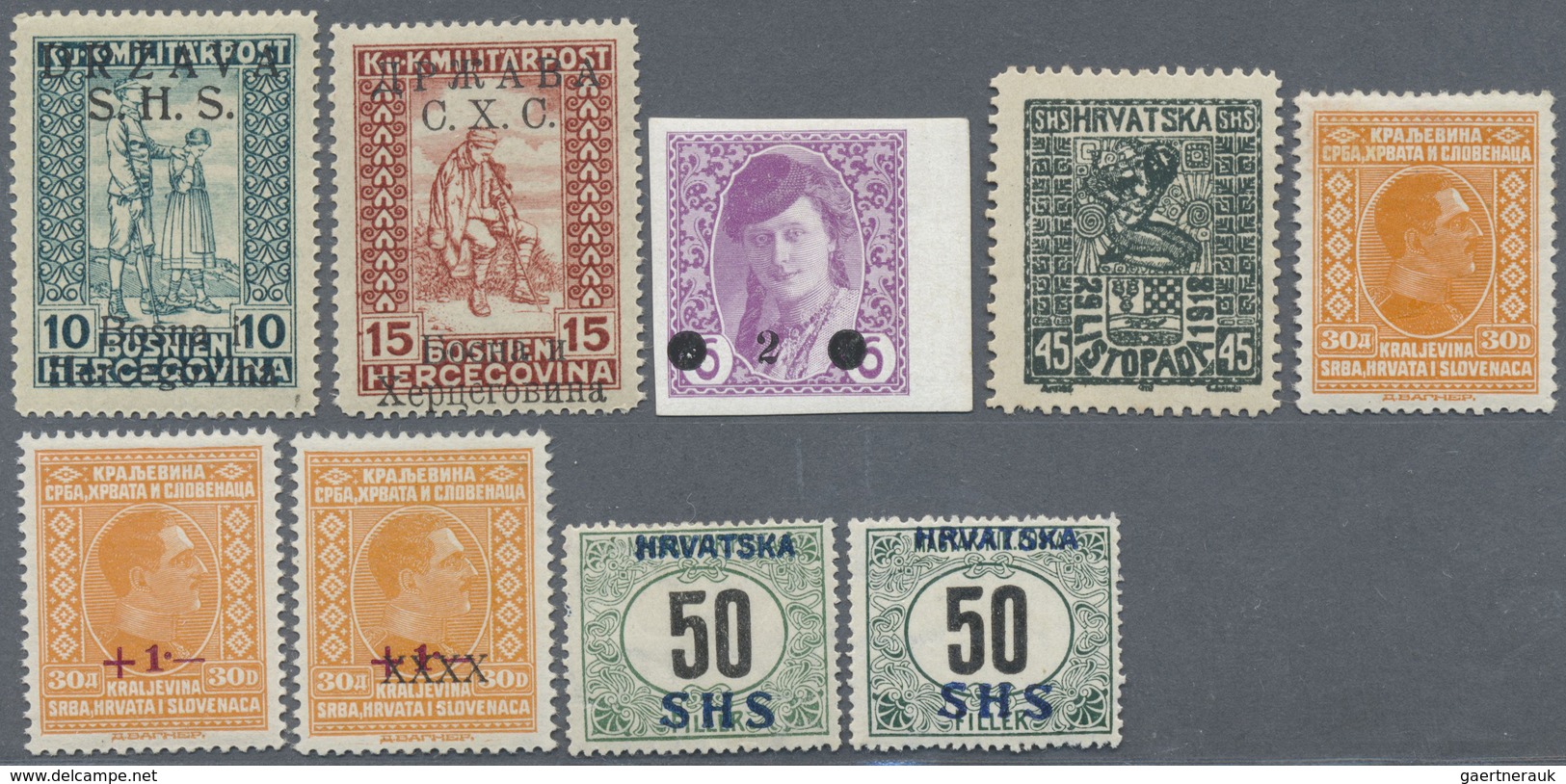 */**/O Jugoslawien: 1918/1943, Mainly Mint Collection In A Lindner Album, Well Filled Throughout And More O - Storia Postale