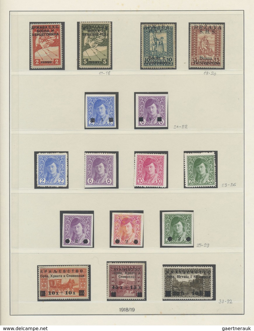 **/* Jugoslawien: 1918/1943, Mint Collection In A Lindner Binder, Apparently Excl. A Few Stamps More Or L - Lettres & Documents