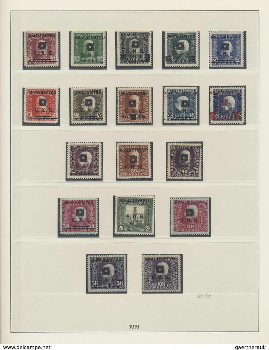 **/* Jugoslawien: 1918/1943, Mint Collection In A Lindner Binder, Apparently Excl. A Few Stamps More Or L - Covers & Documents