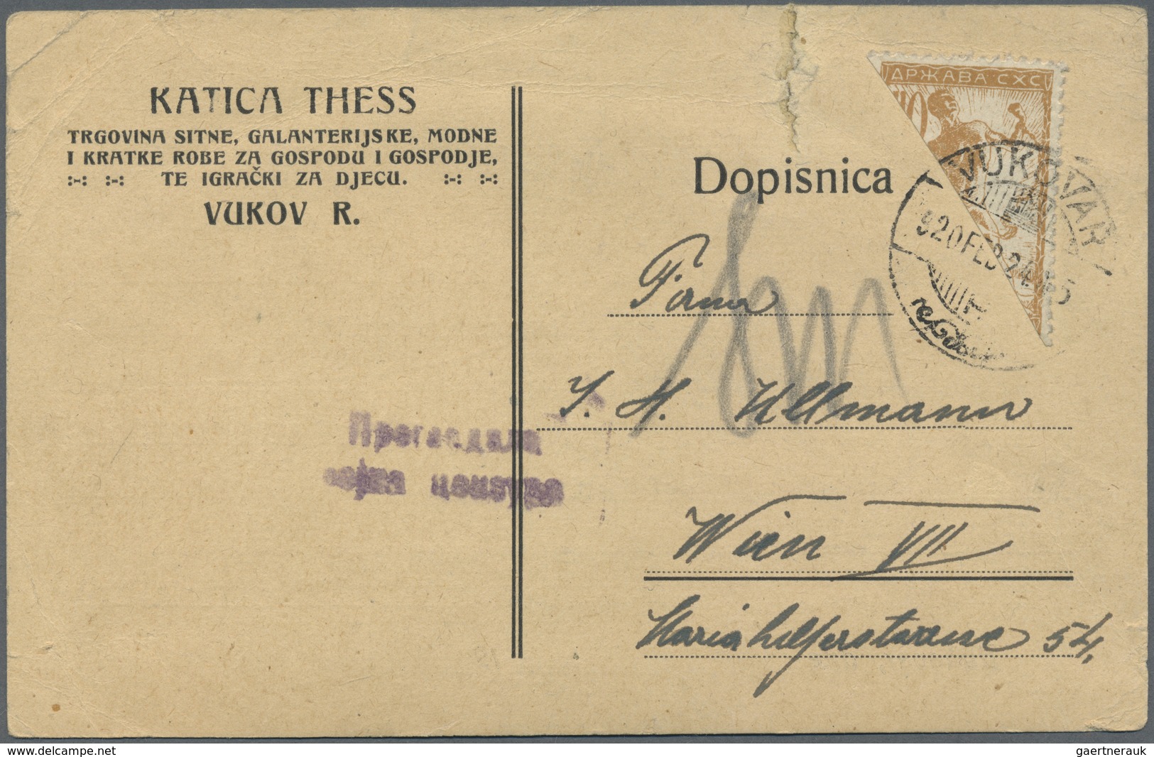 Br/GA Jugoslawien: 1920/1960 (ca): Bestand Mit Ca. 350 Belegen, Dabei Viel Bedarf, U.a. Postanweisungen, P - Lettres & Documents