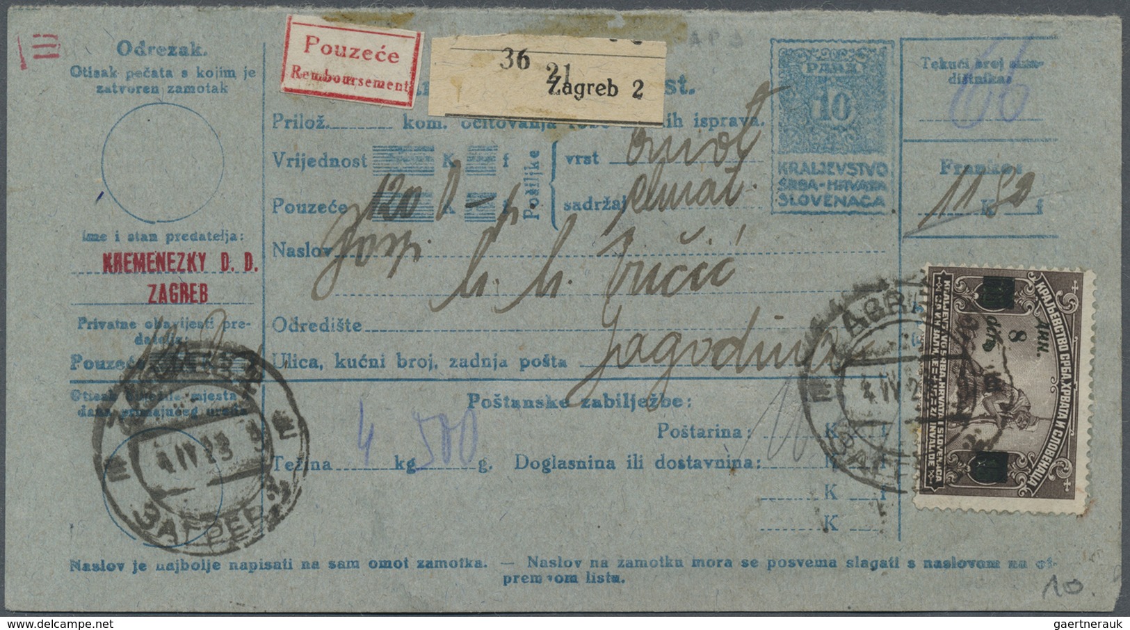 Br/GA Jugoslawien: Ab Ca. 1920 Abwechslungsreicher Bestand Mit Tausenden Belegen In 4 Prall Gefüllten Kist - Lettres & Documents
