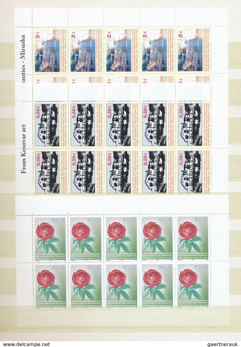 ** Kosovo: 2000/2005, U/m Collection Michel Nos. 1/34 Plus Mini Sheets Nos. 18/32 Complete. - Kosovo