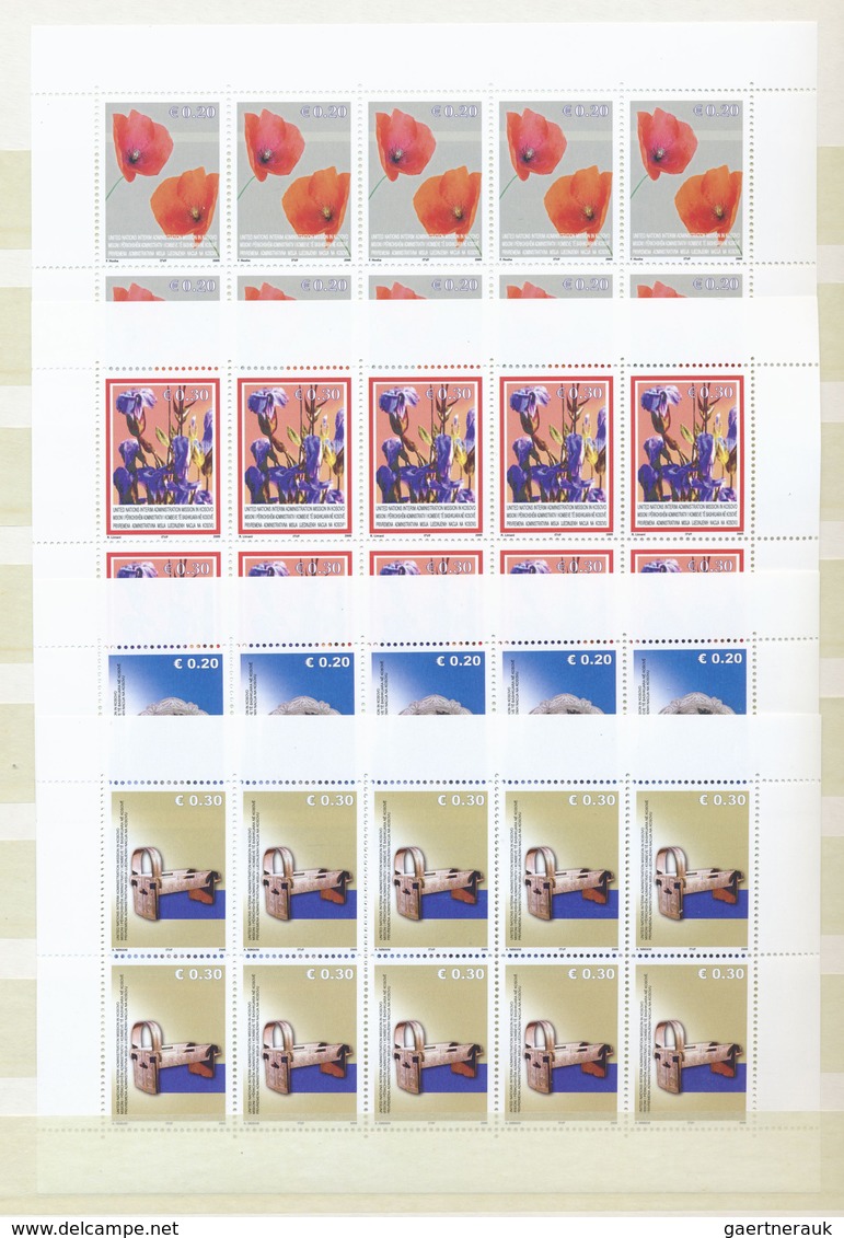 ** Kosovo: 2000/2005, U/m Collection Michel Nos. 1/34 Plus Mini Sheets Nos. 18/32 Complete. - Kosovo