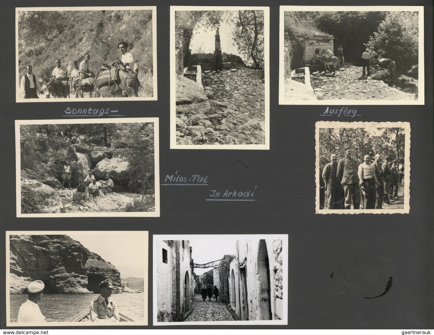 Kreta - Besonderheiten: 1936/1945: Photo Album Of A German Soldier On Duty In Jugoslavia, Greece And - Crète