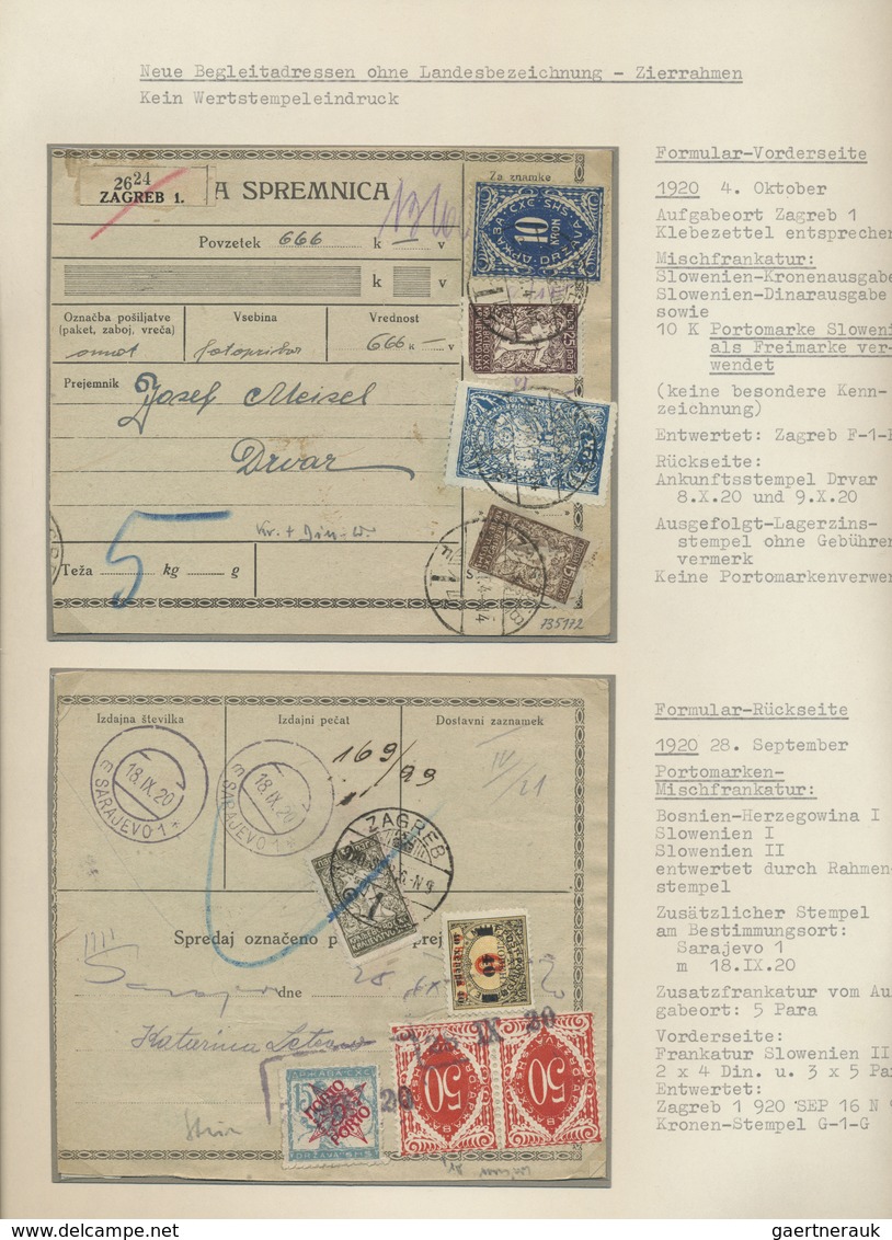 Brfst/Br/GA Kroatien: KROATIEN/JUGOSLAWIEN: 1820/1944, Collection From Pre-philatelic To The Forties With Ca. 12 - Kroatien