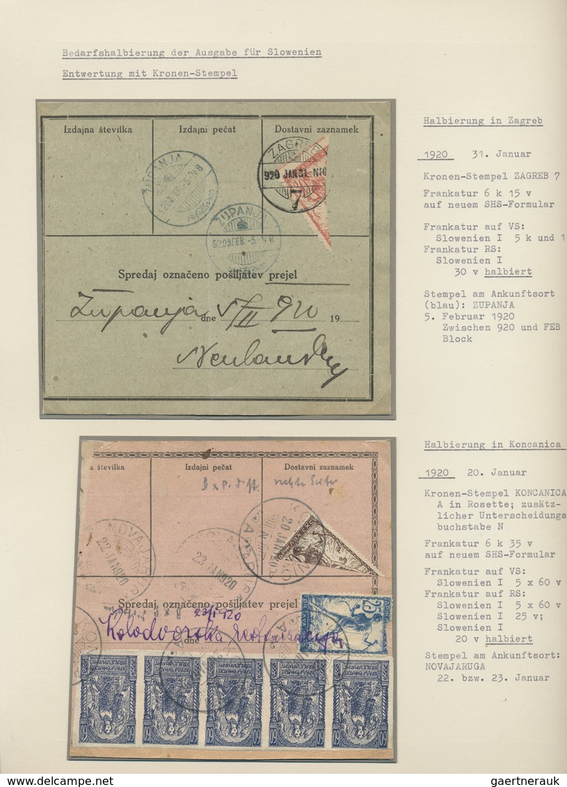 Brfst/Br/GA Kroatien: KROATIEN/JUGOSLAWIEN: 1820/1944, collection from pre-philatelic to the forties with ca. 12
