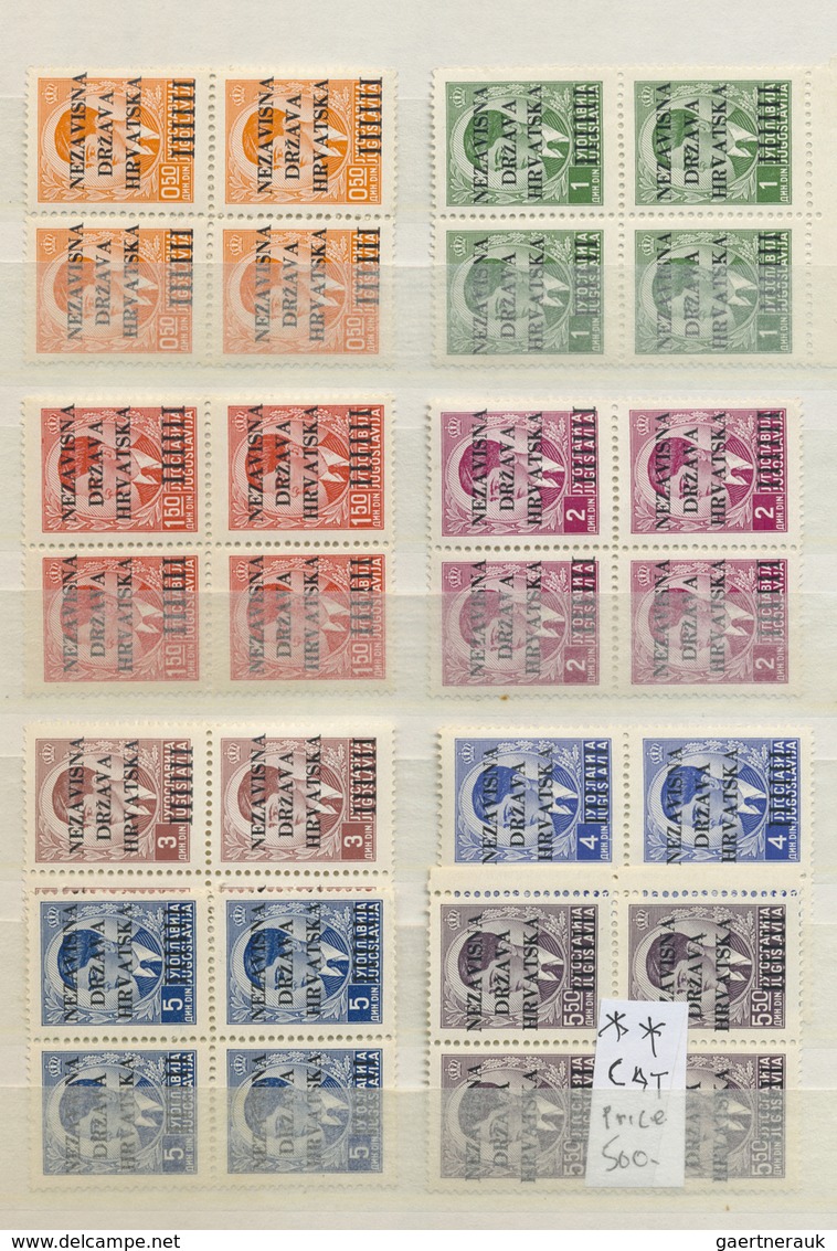 **/O/* Kroatien: 1870/1960 (ca.), Yougoslavian Area, Mint And Used Collection Of Croatia, Serbia, Montenegr - Croatie