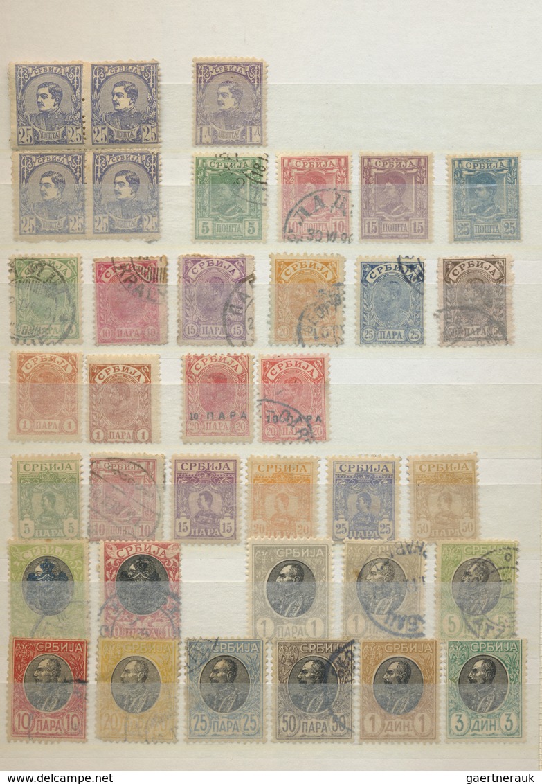 **/O/* Kroatien: 1870/1960 (ca.), Yougoslavian Area, Mint And Used Collection Of Croatia, Serbia, Montenegr - Croatia