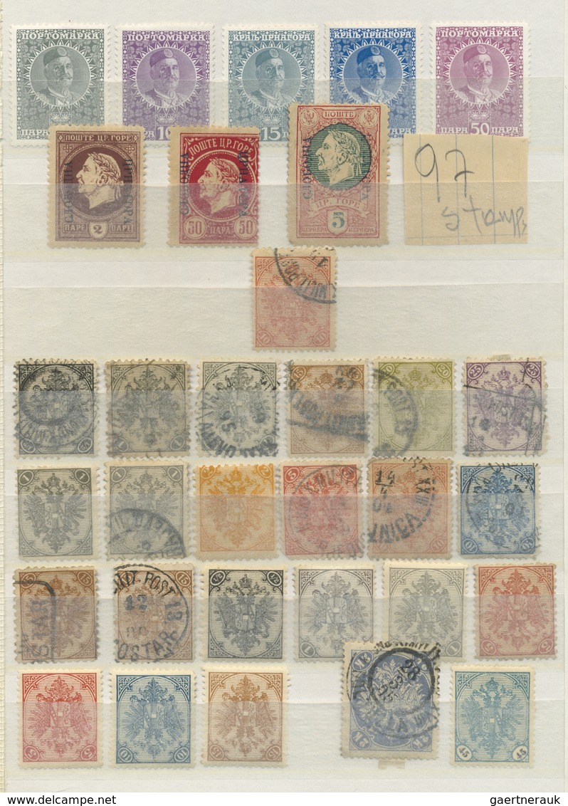 **/O/* Kroatien: 1870/1960 (ca.), Yougoslavian Area, Mint And Used Collection Of Croatia, Serbia, Montenegr - Croatie