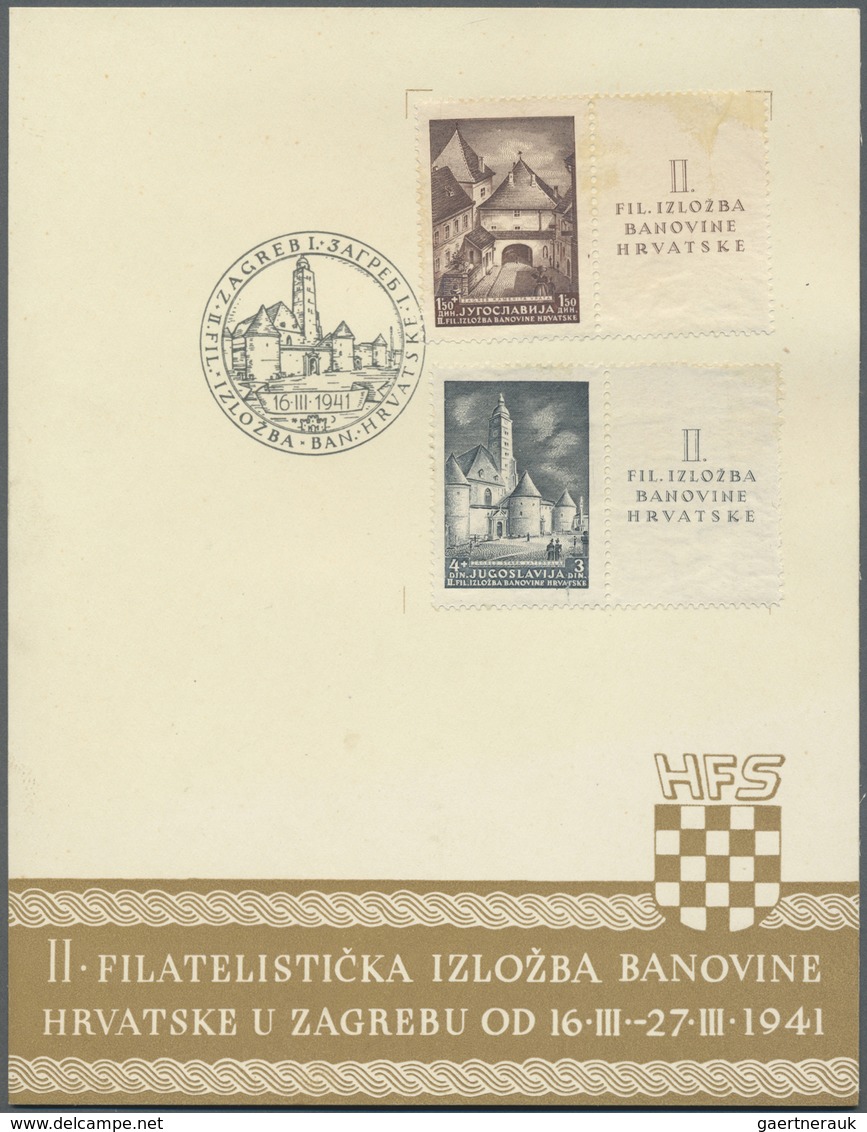 ** Kroatien: 1937/1944, Fast Ausschließlich Postfrischer Bestand Von Kroatien Und Jugoslawien, Meist In - Croazia