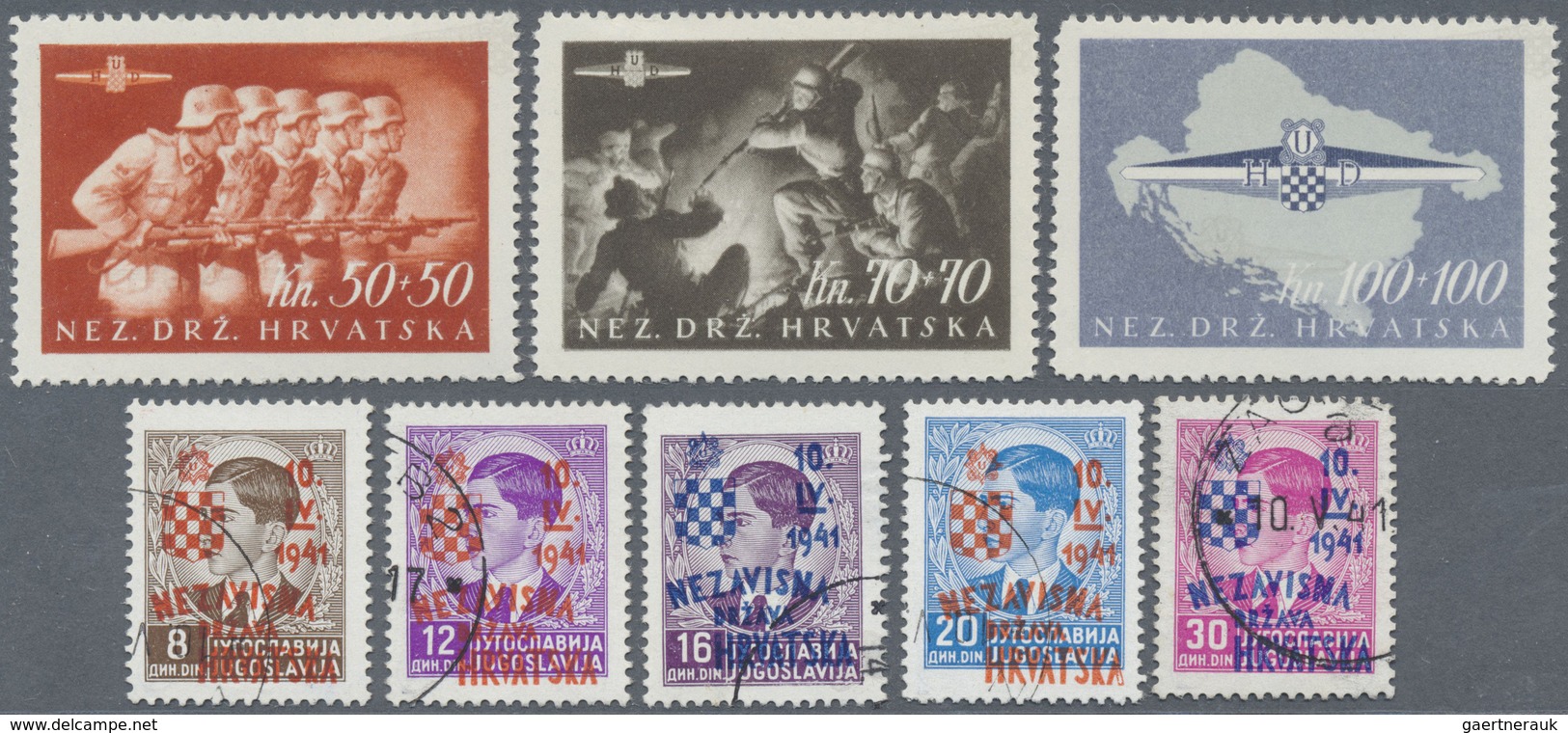 **/O Kroatien: 1941/1945, Mainly U/m Collection On Lindner Album Pages, Which Is (according To Album Page - Croatie