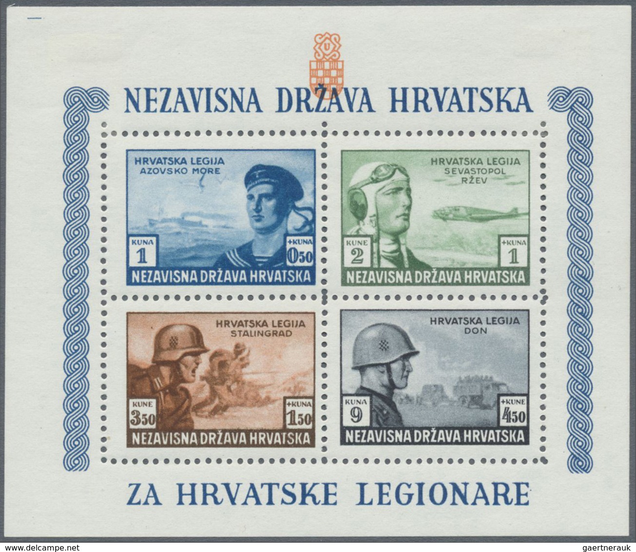 */**/O Kroatien: 1941/1945, except for a few issues complete resp overcomplete collection mint or MNH incl.