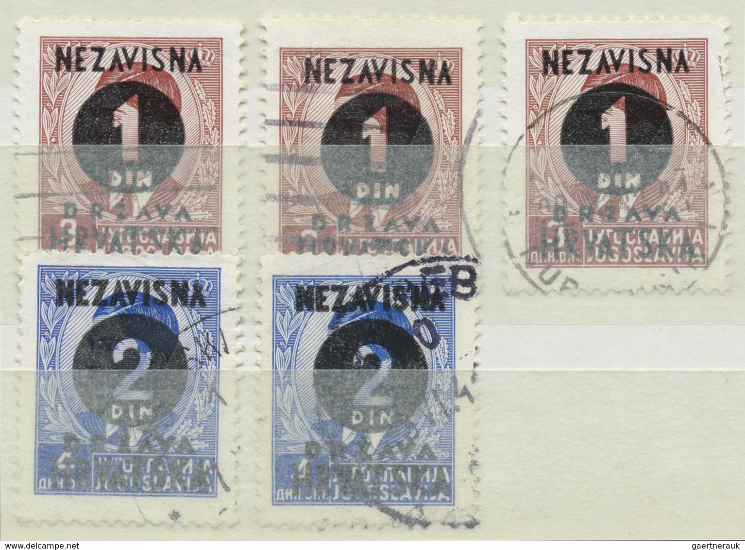 */**/O Kroatien: 1941/1945, except for a few issues complete resp overcomplete collection mint or MNH incl.