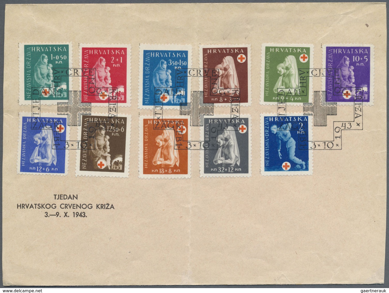 */**/O Kroatien: 1941/1945, except for a few issues complete resp overcomplete collection mint or MNH incl.