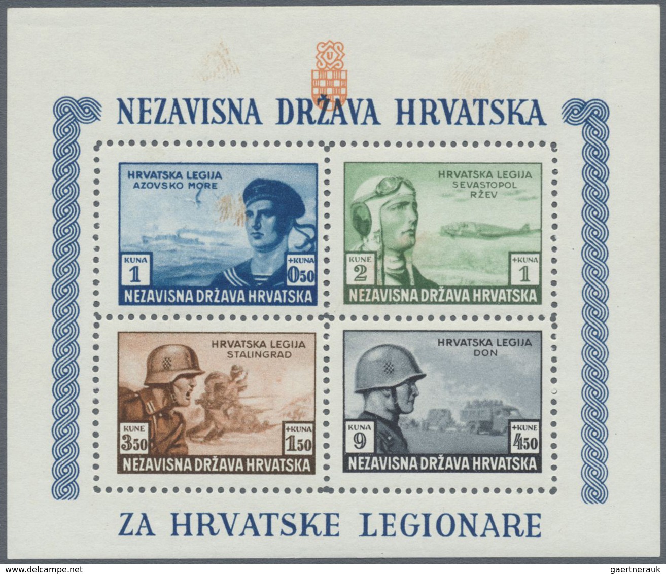 */**/O Kroatien: 1941/1945, except for a few issues complete resp overcomplete collection mint or MNH incl.