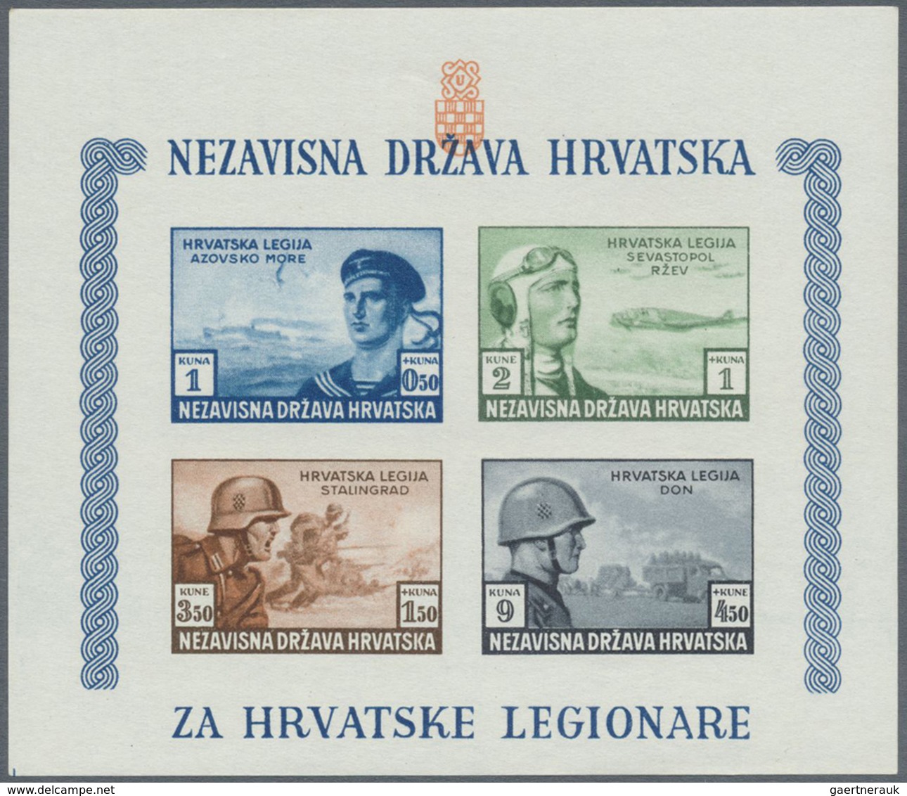 */**/O Kroatien: 1941/1945, except for a few issues complete resp overcomplete collection mint or MNH incl.