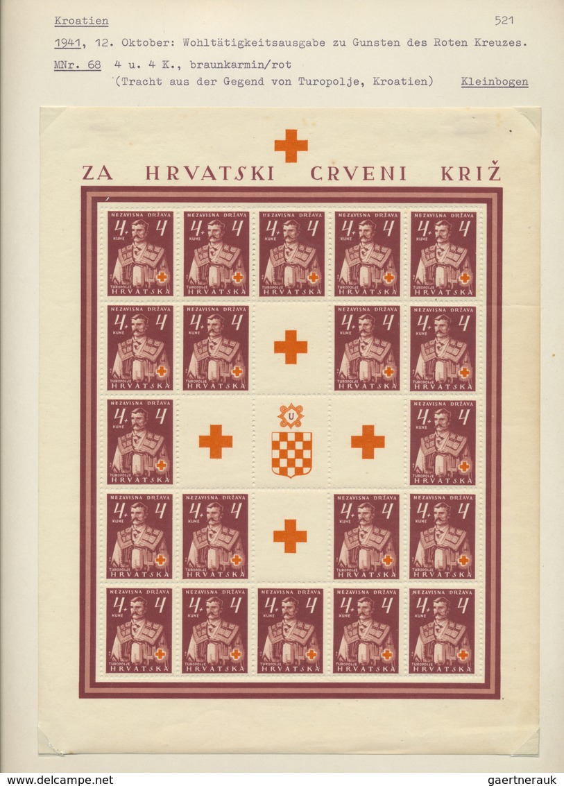 */** Kroatien: 1941/1945, Great Collection With Many Better Stamps, Sets And Special Features, I.a. Proof - Croatie