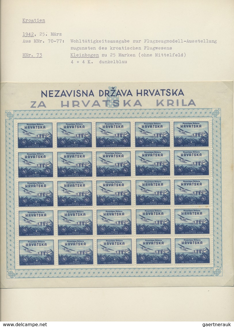 */** Kroatien: 1941/1945, Great Collection With Many Better Stamps, Sets And Special Features, I.a. Proof - Croatia