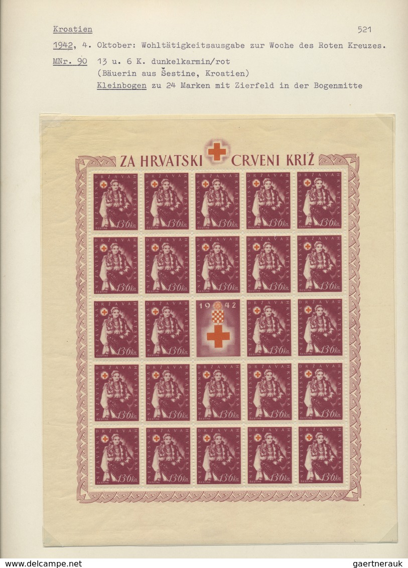 */** Kroatien: 1941/1945, Great Collection With Many Better Stamps, Sets And Special Features, I.a. Proof - Croatie