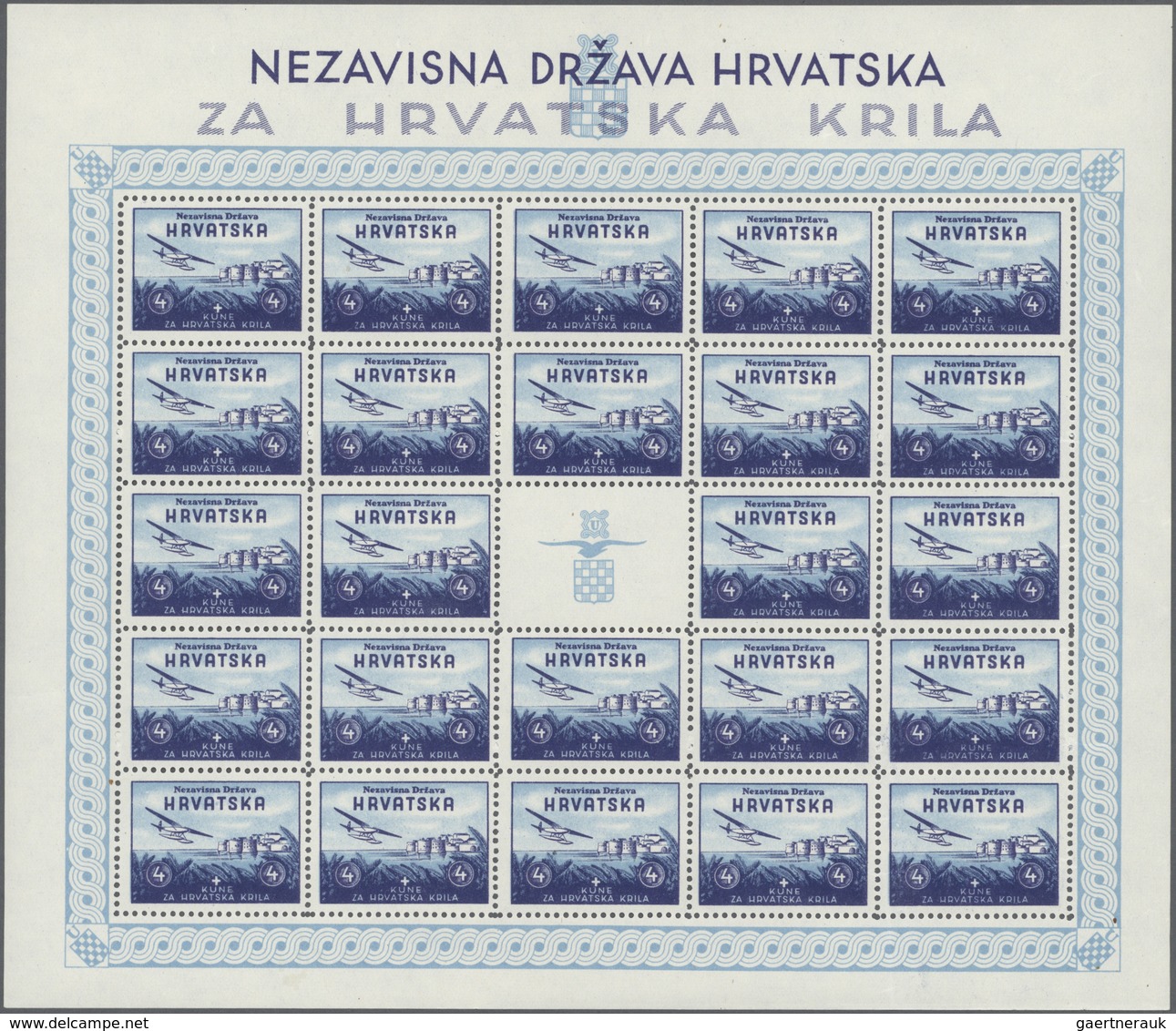 ** Kroatien: 1941/1945, U/m Collection Of 34 Sheets/mini Sheets (only Complete Issues), Nice Offer! - Croatia