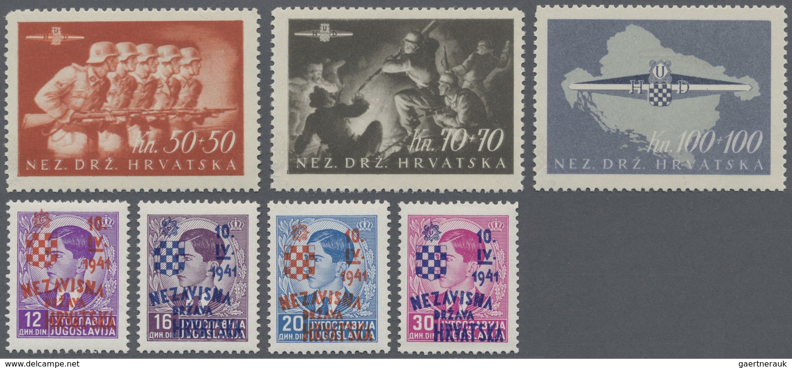 ** Kroatien: 1941/2005, In Den Hauptnummern Bis Auf Einige Wenige Neuheiten Komplette Postfrische Samml - Croatia