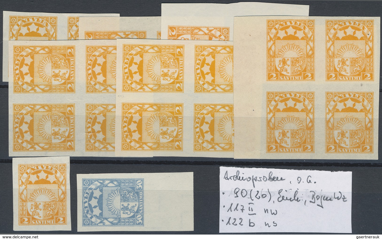 **/O/(*) Lettland: 1919/1940, Mint And Used Lot On Stockcards, Incl. Types, Perforations, Flaw, Specialities, - Lettonie