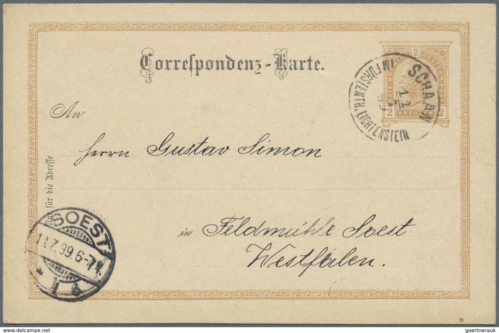 Br/GA Liechtenstein - Vor- Und Mitläufer: 1887/1920, Sammlung Von 29 Briefen Und Karten Mit Österreich-Fra - ...-1912 Préphilatélie