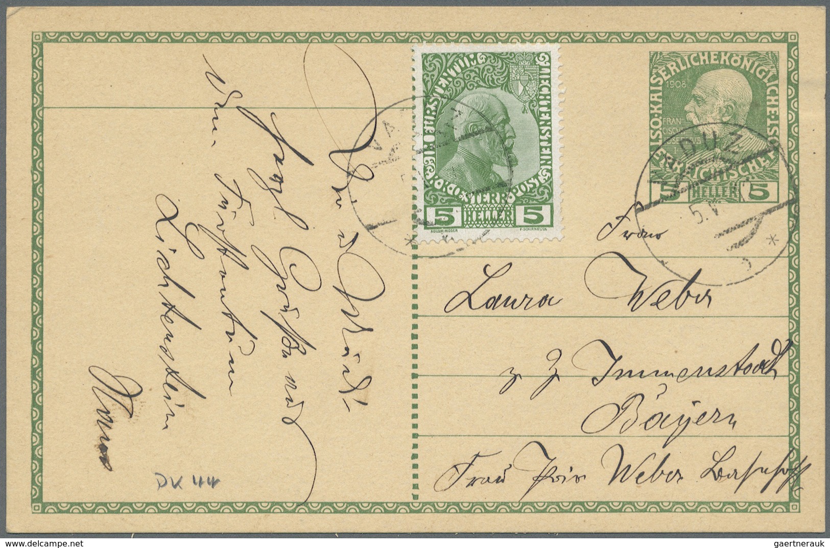 Br/Brfst Liechtenstein - Vor- Und Mitläufer: 1900/1921, Lot Von 9 Briefen Und Karten Sowie Einem Briefstück, - ...-1912 Préphilatélie
