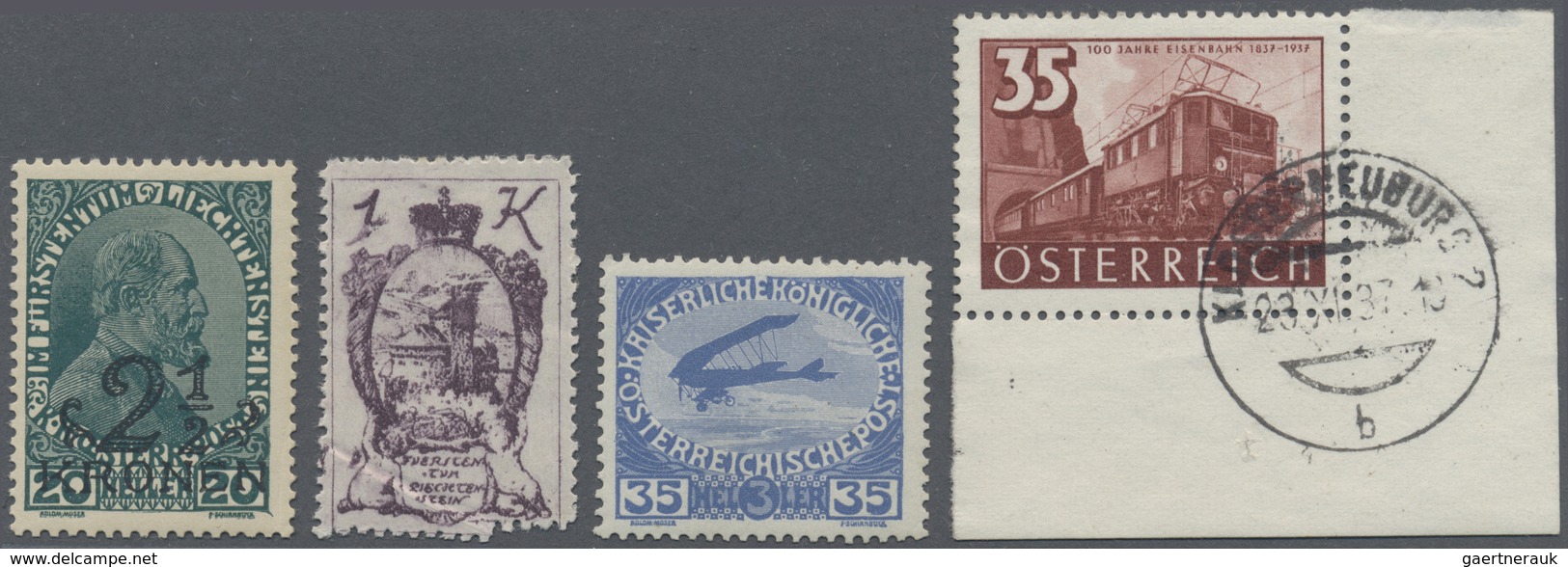 O/*/** Liechtenstein: 1860er-1960er Jahre (ca.): Ein Steckbuch Voll Mit Gestempelten, Postfrischen Und Unge - Lettres & Documents