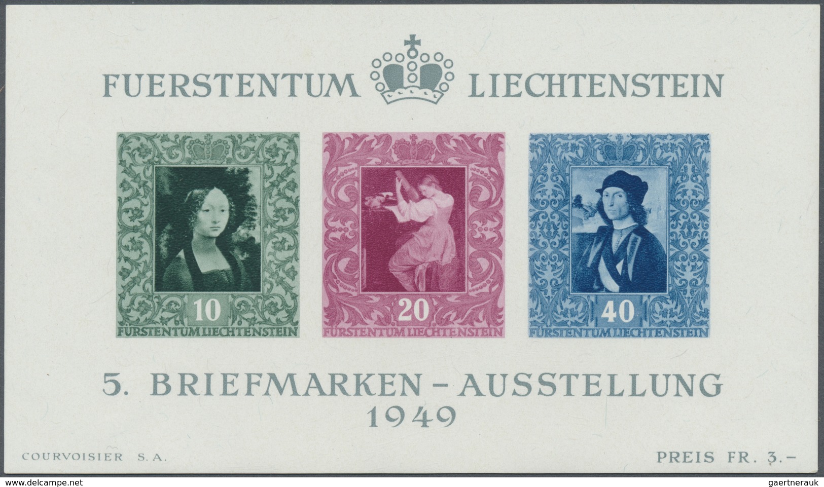 **/*/O Liechtenstein: 1912/1979 (ca.), Dubletten Chronologisch Geordnet Im Lagerbuch Mit Schwerpunkt Im Mod - Lettres & Documents