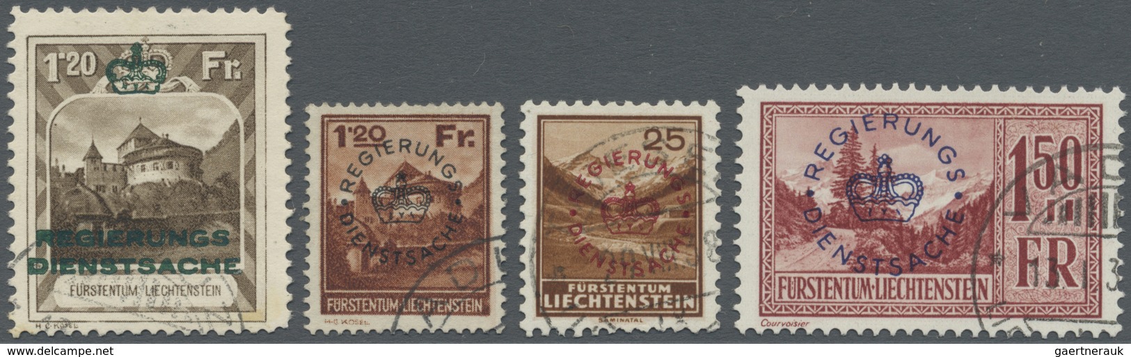 **/*/O/Br Liechtenstein: 1912/2010 (ca.), Sammlernachlaß Im Großen Karton In Insgesamt Acht Alben Dabei Die Sa - Lettres & Documents