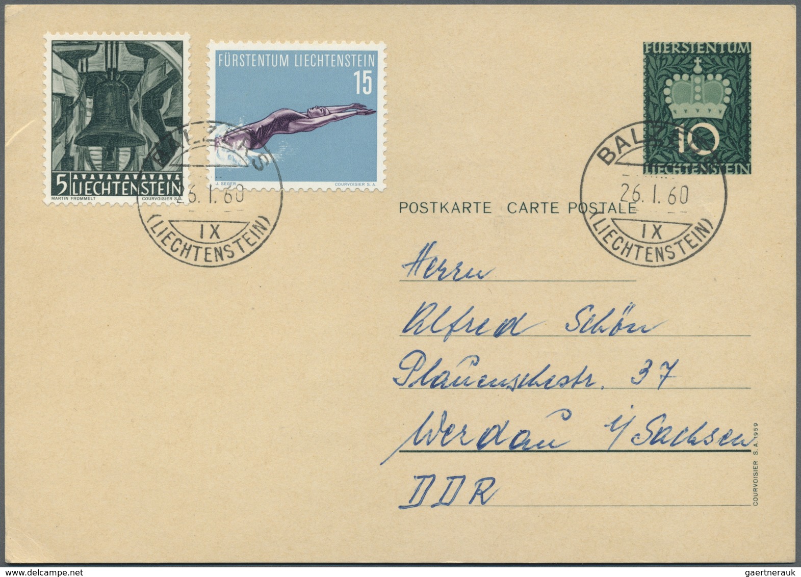 Br/GA/ Liechtenstein: 1918/1960, Netter Sammlungsposten Von über 100 Briefen Und Ganzsachen, Dabei Bessere - Lettres & Documents
