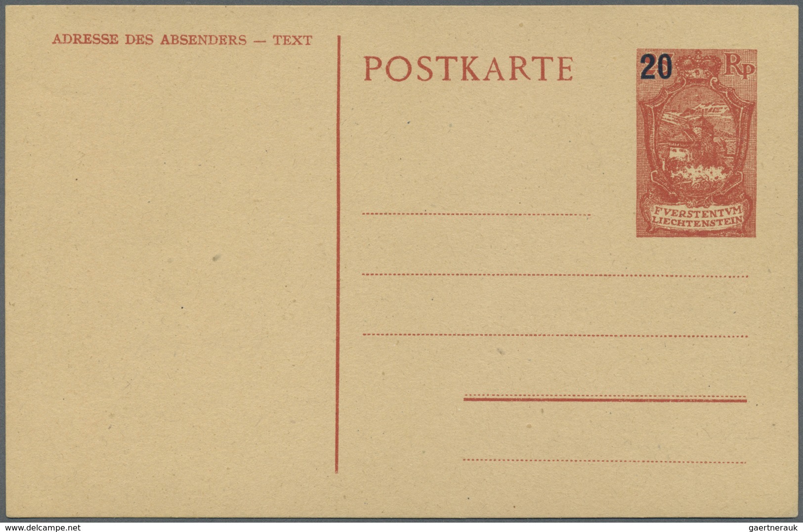 Br/GA/ Liechtenstein: 1918/1960, netter Sammlungsposten von über 100 Briefen und Ganzsachen, dabei bessere