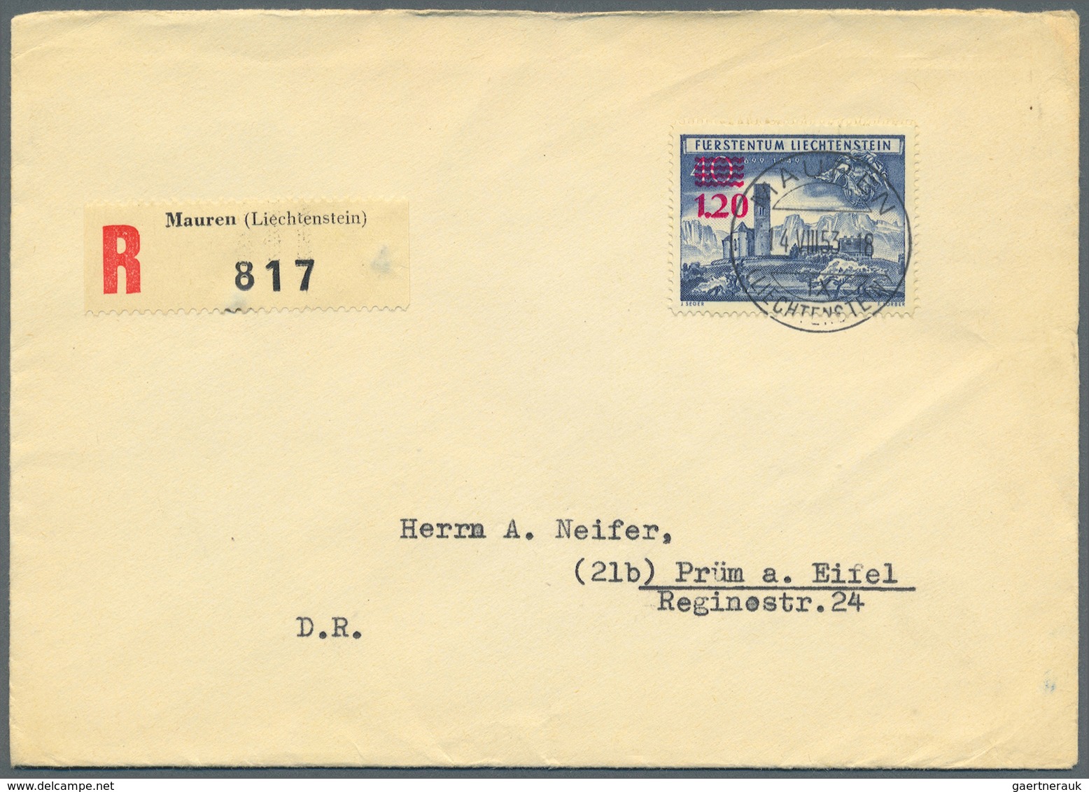 /Br/GA Liechtenstein: 1930er/1960er Jahre: Rund 500 Briefe, Karten, FDCs Und Ganzsachen, Meist Aus Dem Ange - Lettres & Documents