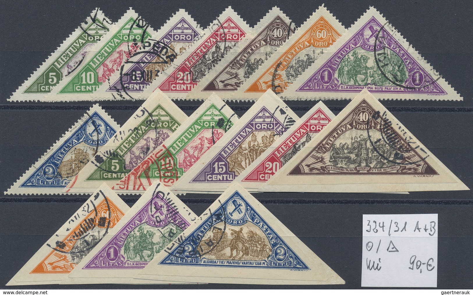 **/*/O/Brfst/(*) Litauen: 1918/1940, Mint And Used Lot On Stockcards, Incl. Types, Watermarks, A Good Range Of Imperf - Lituanie