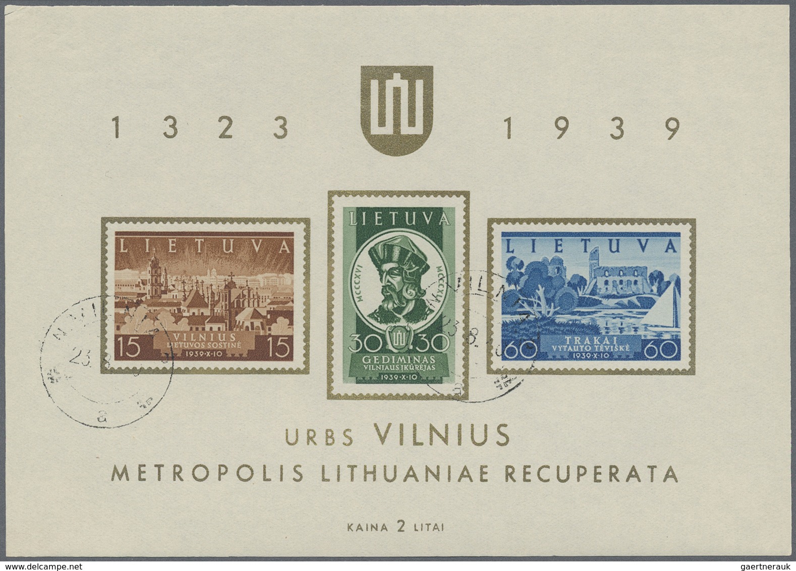 **/*/O/Brfst/(*) Litauen: 1918/1940, mint and used lot on stockcards, incl. types, watermarks, a good range of imperf