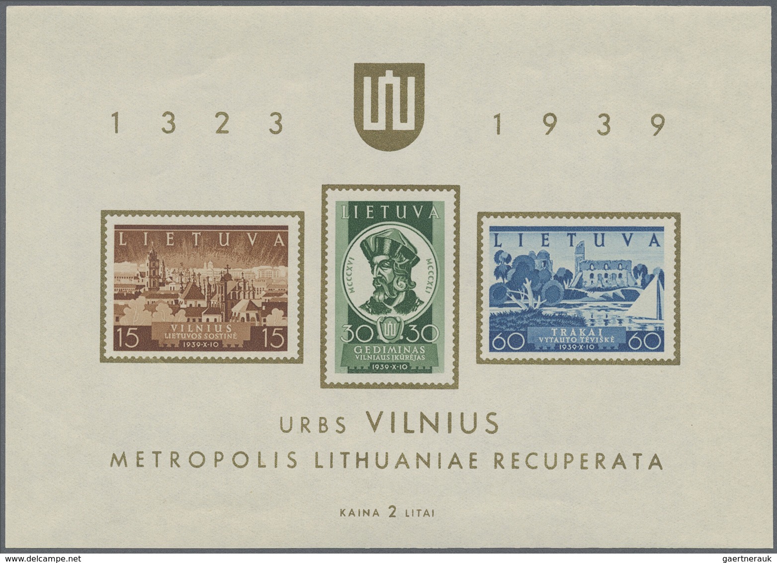 **/*/O/Brfst/(*) Litauen: 1918/1940, mint and used lot on stockcards, incl. types, watermarks, a good range of imperf
