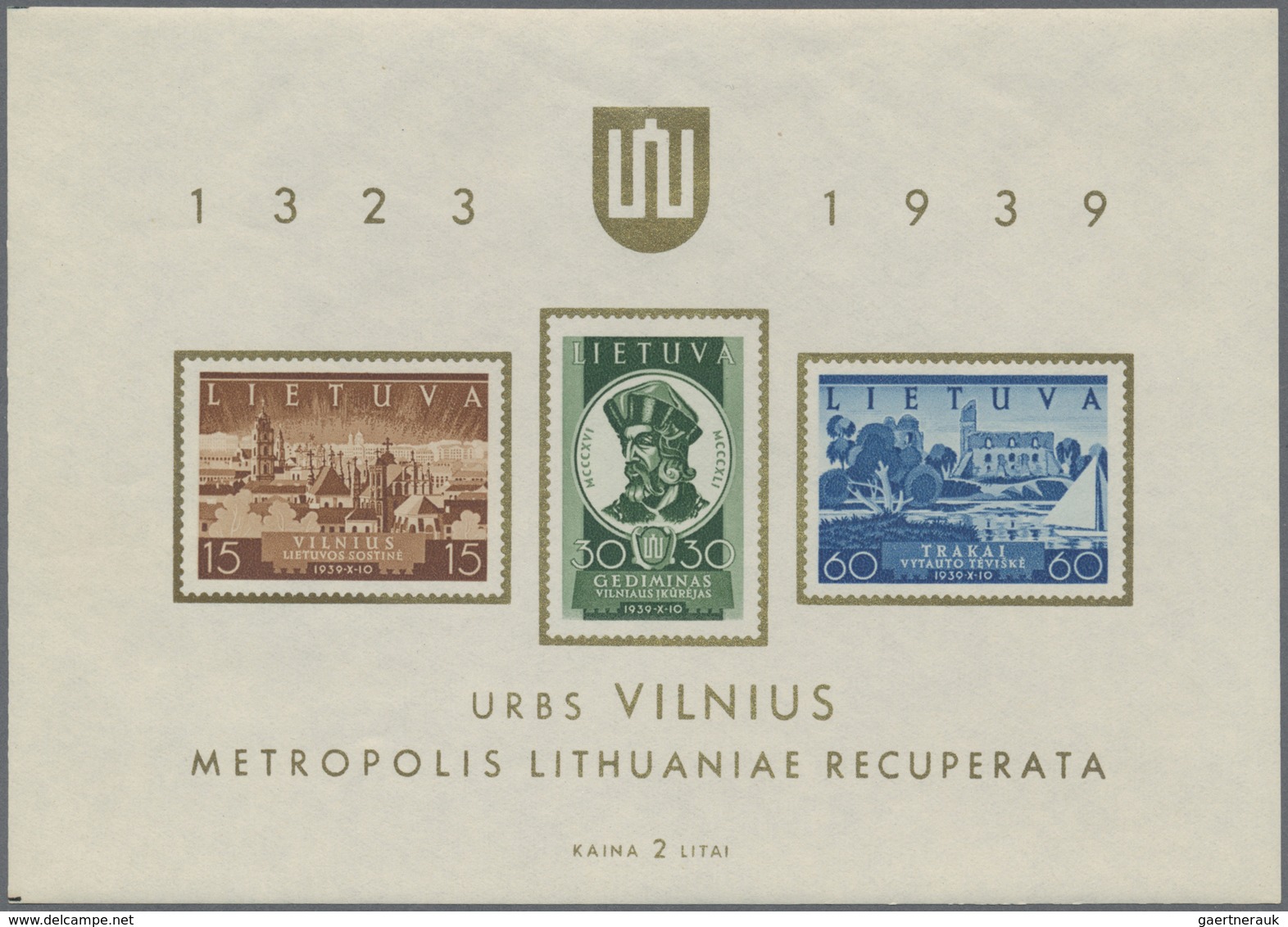 ** Litauen: 1940, Lot Mit 50 Mal Block 2 "Rückgliederung Des Wilnagebietes" Postfrisch. Michel 600,- € - Lituanie