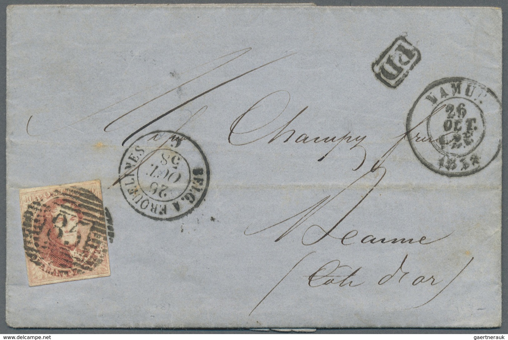 Br Luxemburg: 1810/1945, Luxembourg/Belgium, Lot Of Ten Better Covers/used Stationeries, Only Better It - Autres & Non Classés