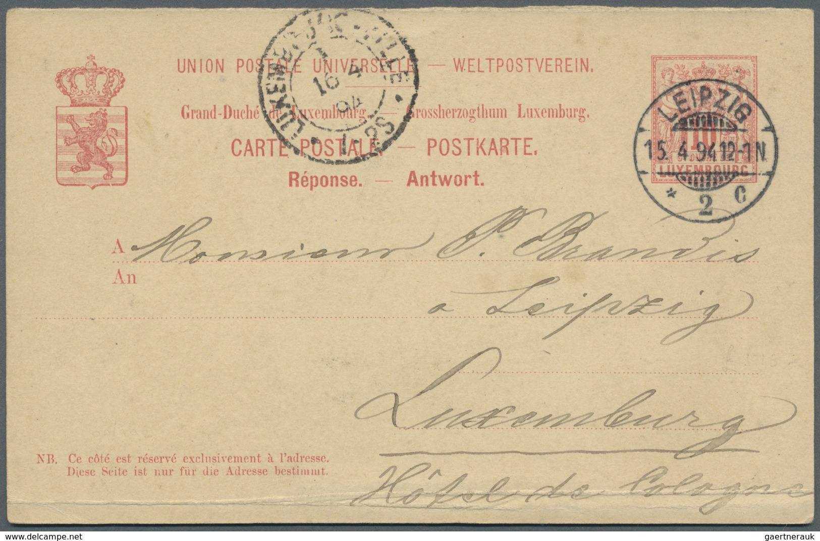 Br Luxemburg: 1810/1945, Luxembourg/Belgium, Lot Of Ten Better Covers/used Stationeries, Only Better It - Autres & Non Classés