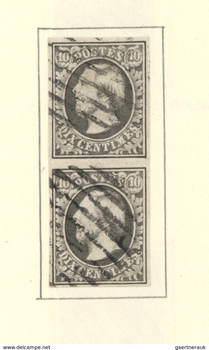 O Luxemburg: 1852/1856 (ca). Little Collection King William III 10c And 1sgr Showing Various Postmarks - Autres & Non Classés